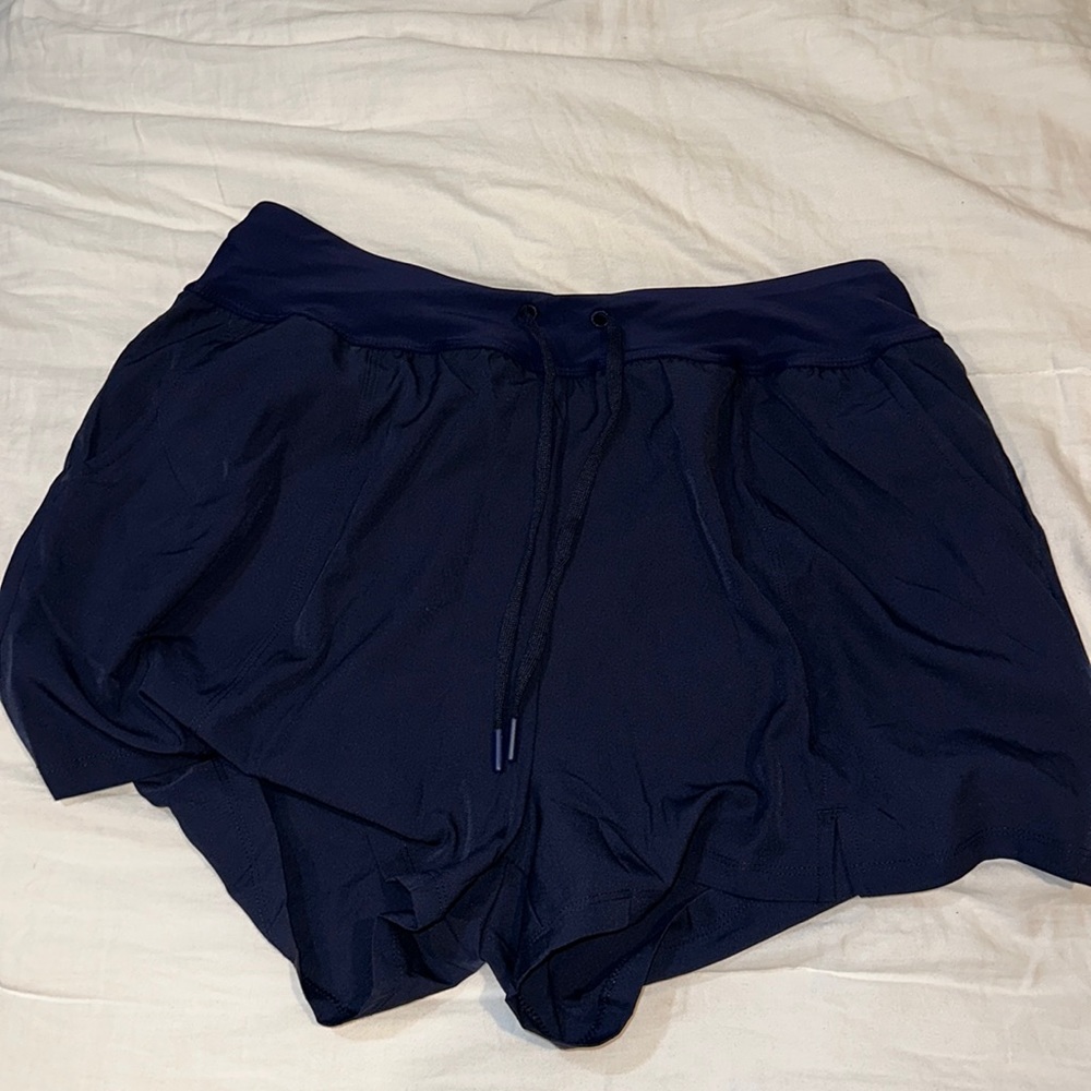 Navy Blue Athletic Shorts